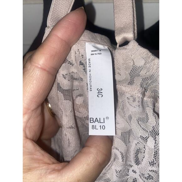 Set Of 2 Vintage Bali Pin Up Lace Bodysuits One Piece Lingerie Women 34C - Picture 6 of 8